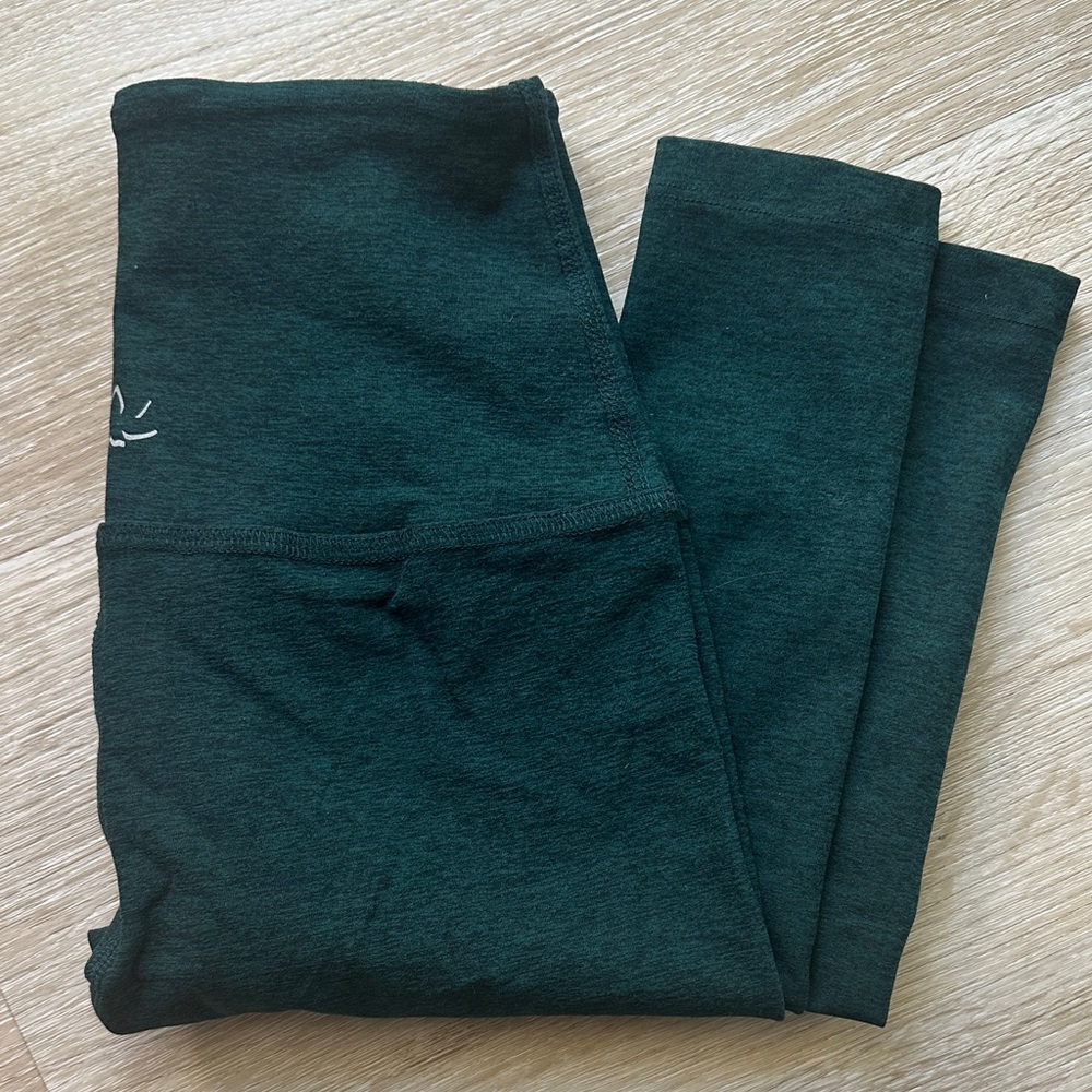 Beyond Yoga Spacedye Caught In The Midi High Waisted Legging in Dark Spruce
